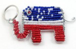 beaded RNC key chain